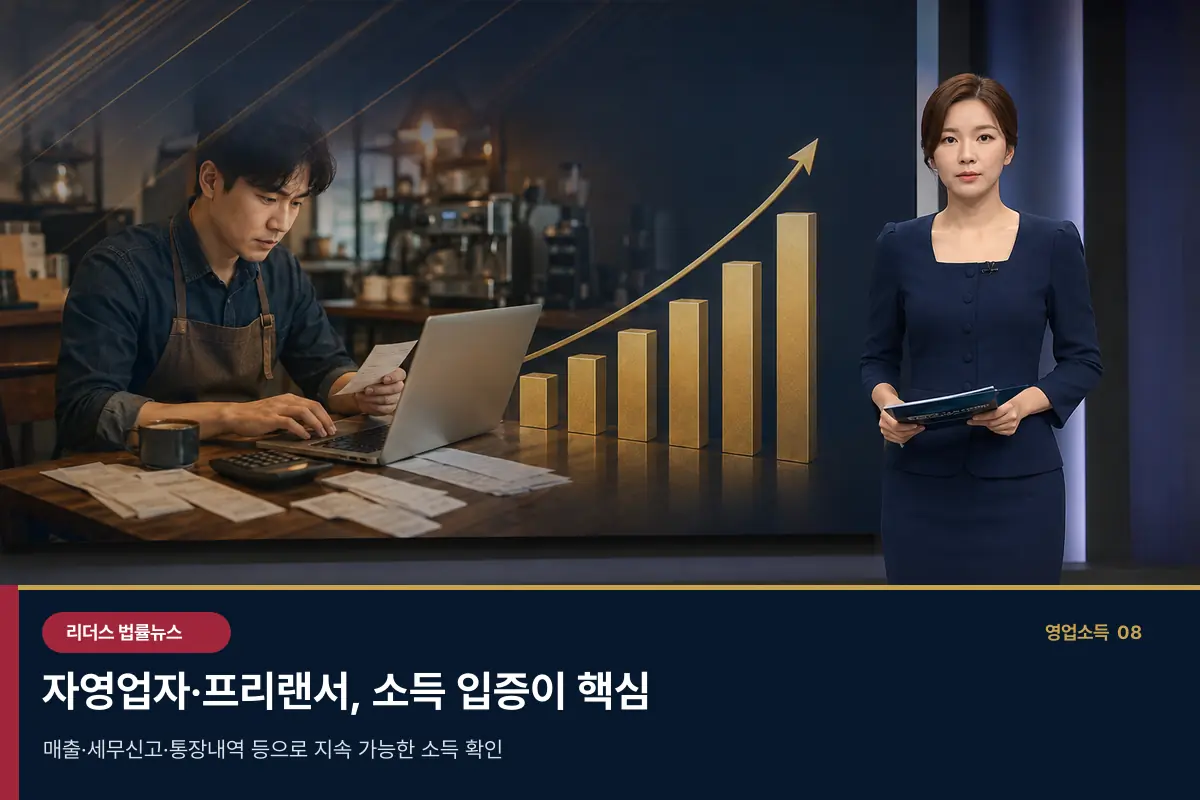 자영업자·프리랜서, 소득 입증이 핵심